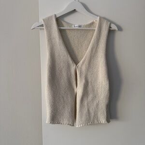 Rumored Cream Knit Vest